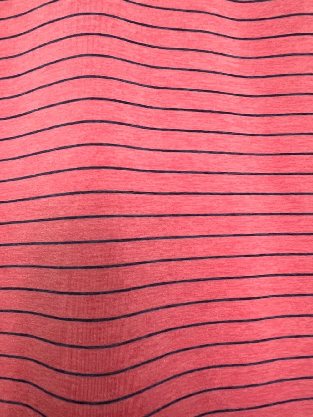 Peter Millar Coral Red Thin-Striped Polo - Picture 2 of 3